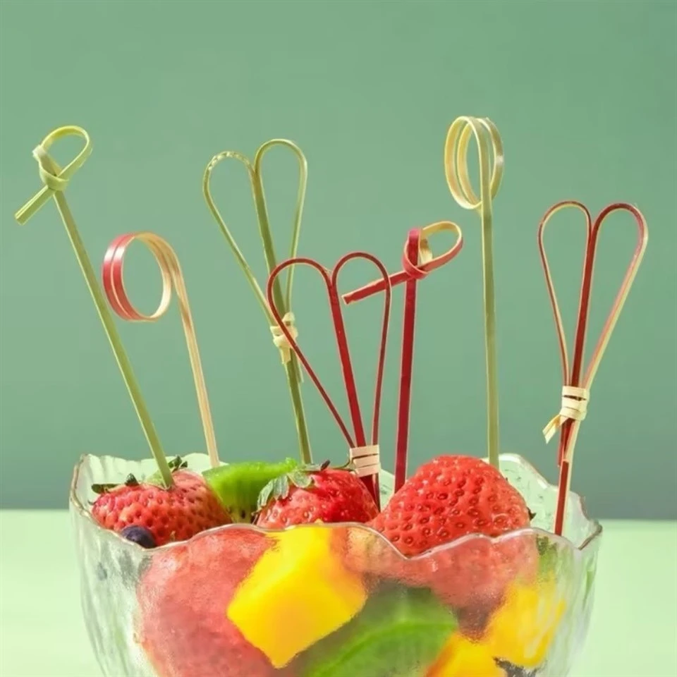 wholesale knotted bamboo picks skewers